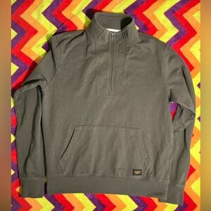 REI Men's Charcoal Gray Half-Zip Sweater